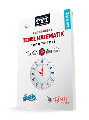 Limit Yayınları. TYT KRONOMETRE TEMEL MATEMATİK DENEMELERİ